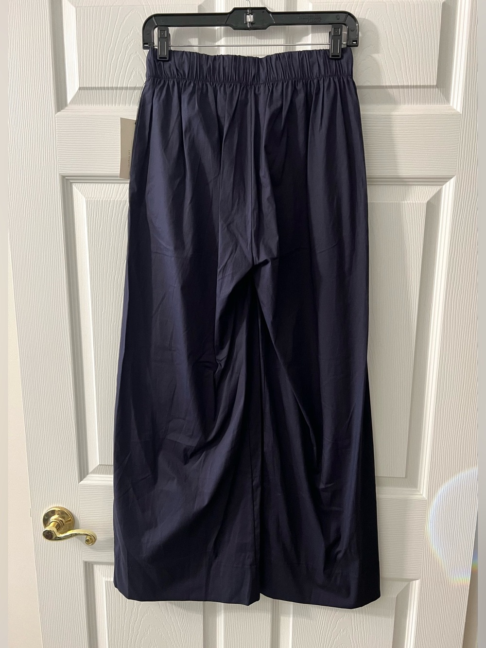 Navy Wide-Leg Drawstring Pants - Picture 4 of 6